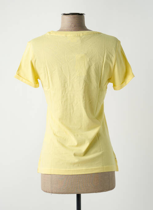 T-shirt sérigraphie manches courtes jaune REEBOK femme