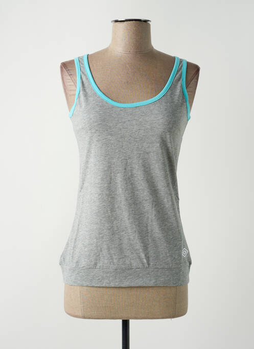 Débardeur stretch sans manche gris UMBRO femme