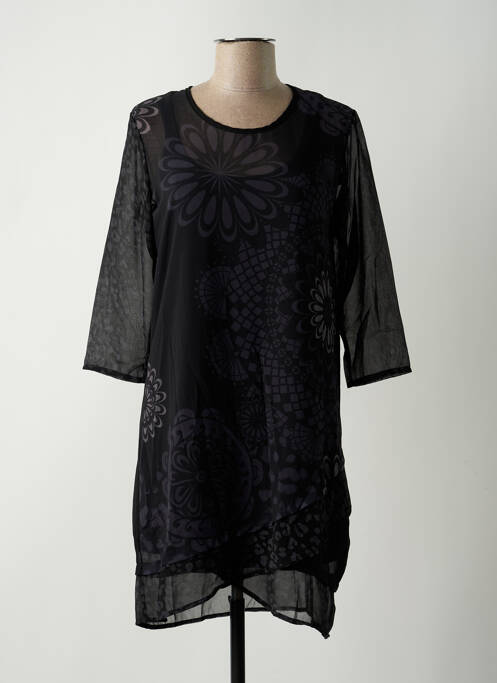 Robe mi-longue noir DESIGUAL pour femme