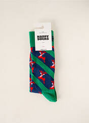 Chaussettes vert HAPPY SOCKS pour homme seconde vue