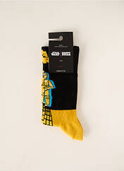 Chaussettes jaune HAPPY SOCKS pour unisexe seconde vue