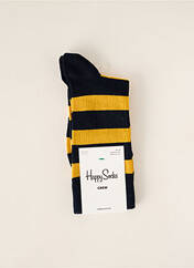 Chaussettes jaune HAPPY SOCKS pour unisexe seconde vue