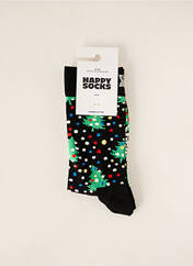 Chaussettes noir HAPPY SOCKS pour unisexe seconde vue