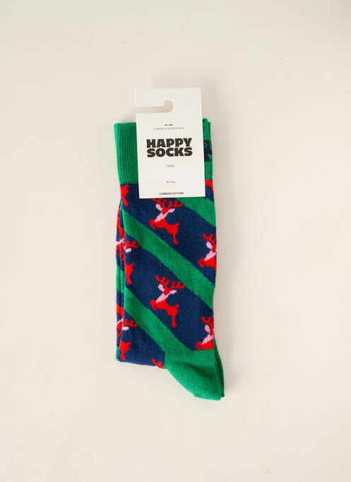 Chaussettes vert HAPPY SOCKS pour homme