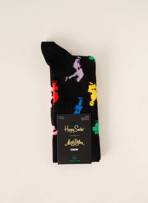 Chaussettes noir HAPPY SOCKS pour unisexe