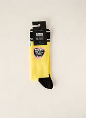 Chaussettes jaune HAPPY SOCKS pour homme seconde vue