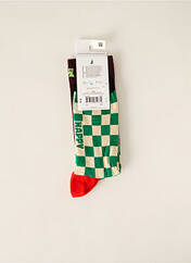 Chaussettes vert HAPPY SOCKS pour homme seconde vue