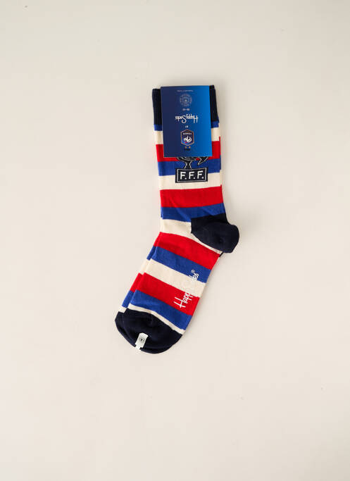 Chaussettes bleu HAPPY SOCKS pour unisexe