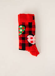 Chaussettes rouge HAPPY SOCKS pour femme seconde vue