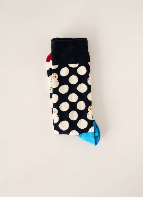 Chaussettes bleu HAPPY SOCKS pour femme