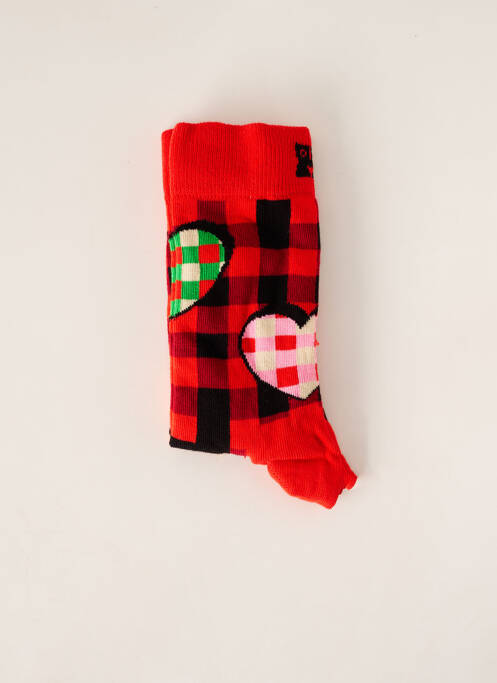 Chaussettes rouge HAPPY SOCKS pour femme