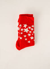 Chaussettes rouge HAPPY SOCKS pour femme seconde vue