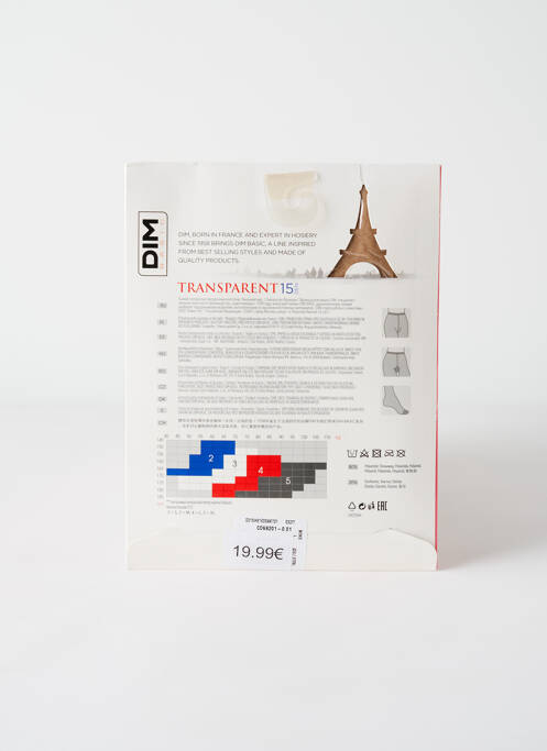 Collants beige DIM pour femme