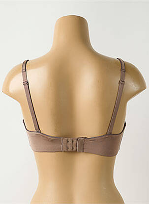 Soutien-gorge effet matière satinée haut soutien-gorge moulé marron CHANTELLE femme