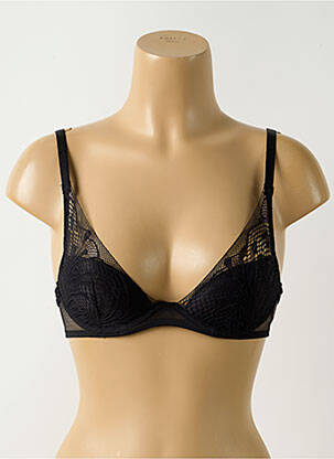 Soutien-gorge légère et transparente haut soutien-gorge avec mousse de rembourrage amovible noir CHANTELLE femme
