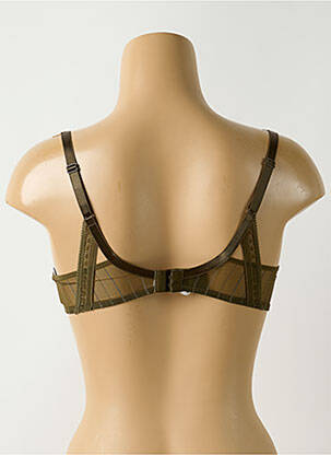 Soutien-gorge effet matière satinée haut soutien-gorge moulé vert CHANTELLE femme