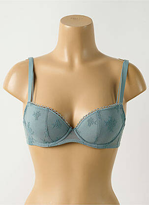 Soutien-gorge effet matière satinée haut soutien-gorge moulé bleu clair PASSIONATA femme