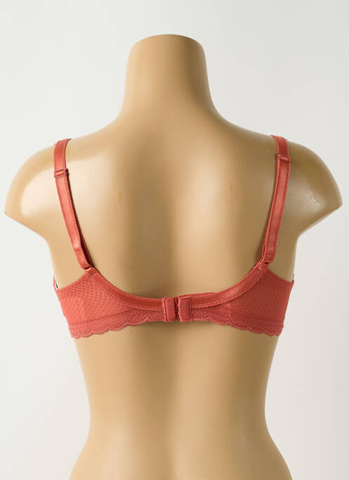 Soutien-gorge effet matière satinée haut soutien-gorge moulé orange CHANTELLE femme