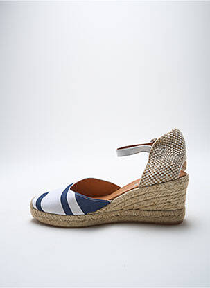 Espadrilles bout rond talon de 4 à 6cm bleu ADIGE femme