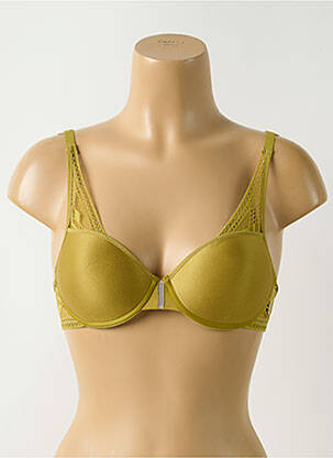 Soutien-gorge effet matière satinée haut soutien-gorge moulé vert PASSIONATA femme