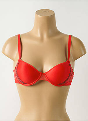 Soutien-gorge effet matière satinée haut soutien-gorge push-up rouge PASSIONATA femme