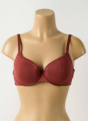 Soutien-gorge effet matière satinée haut soutien-gorge moulé marron PASSIONATA femme