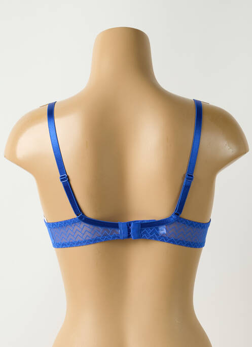Soutien-gorge effet matière satinée haut soutien-gorge moulé bleu PASSIONATA femme