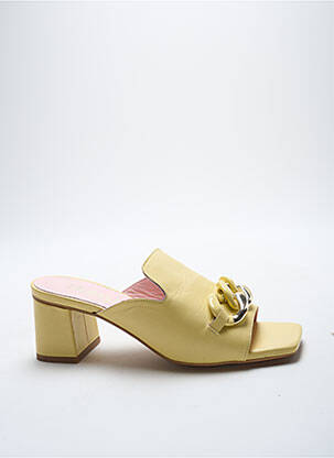 Mules/Sabots jaune DANSI pour femme