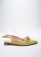 Sandales/Nu pieds jaune DANSI pour femme seconde vue