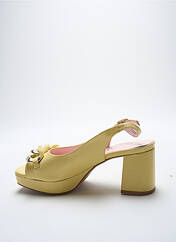 Sandales/Nu pieds jaune DANSI pour femme seconde vue