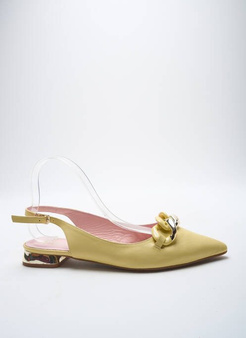 Sandales/Nu pieds jaune DANSI pour femme