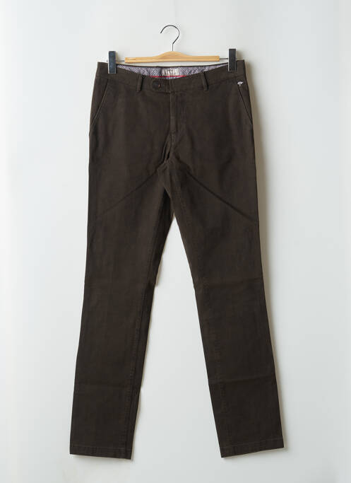 Pantalon chino marron FYNCH-HATTON pour homme