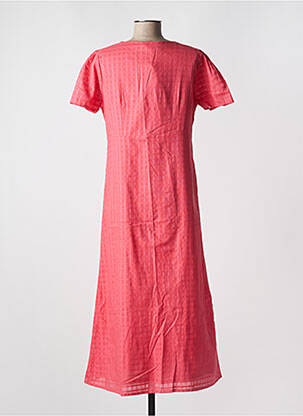 Robe longue manches courtes manches courtes rose MD'M femme