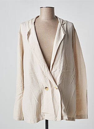 Blazer manches longues beige MD'M femme