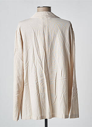 Blazer manches longues beige MD'M femme