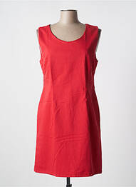 Robe mi-longue sans manche sans manche rouge MENSI COLLEZIONE femme