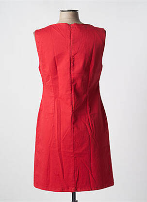 Robe mi-longue sans manche sans manche rouge MENSI COLLEZIONE femme