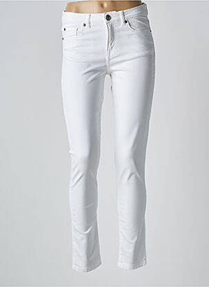 Pantalon slim poches blanc MENSI COLLEZIONE femme