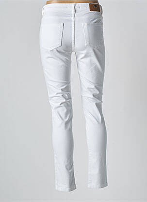 Pantalon slim poches blanc MENSI COLLEZIONE femme