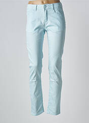 Pantalon slim bleu QUATRE VINGT JOURS pour femme seconde vue