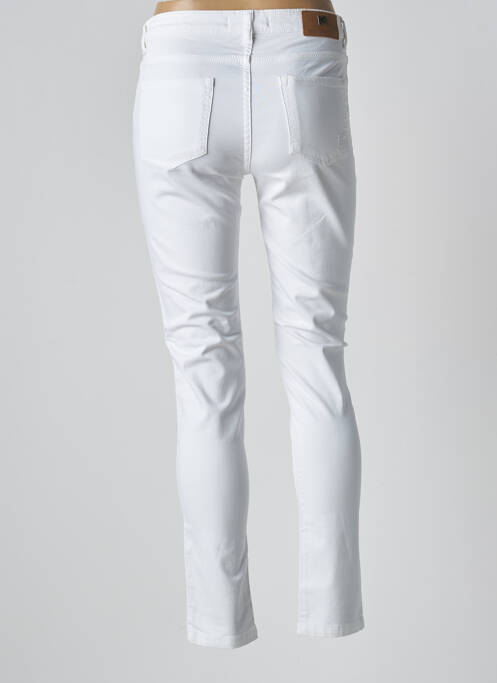 Pantalon slim poches blanc MENSI COLLEZIONE femme