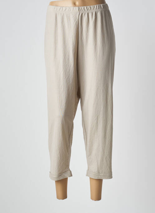 Pantalon 7/8 beige G!OZE pour femme