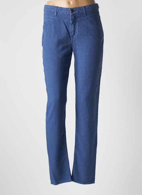 Pantalon slim bleu MENSI COLLEZIONE pour femme