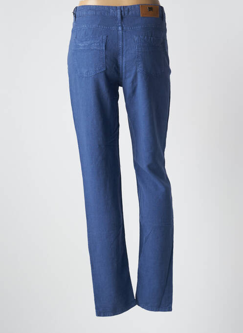 Pantalon slim bleu MENSI COLLEZIONE pour femme