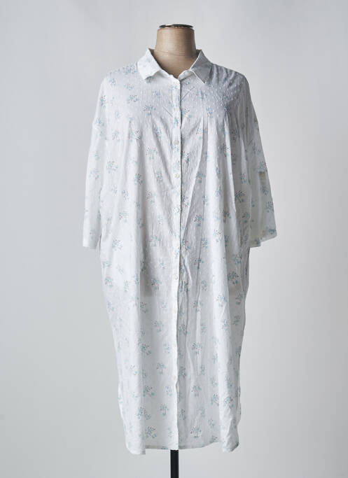 Robe mi-longue blanc ZHENZI pour femme