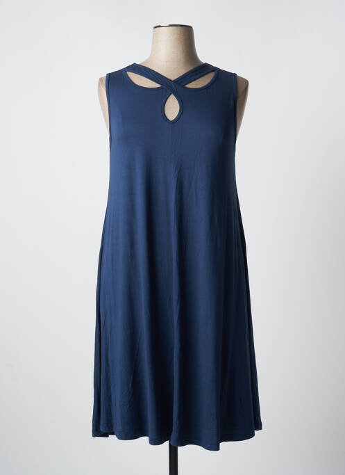 Robe mi-longue bleu MALOKA pour femme