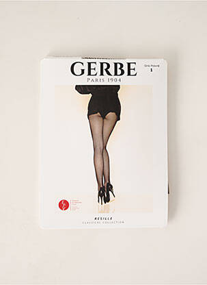 Collants imprimé fantaisie gris GERBE femme