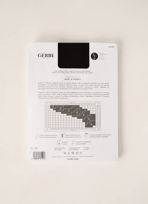 Collants marron GERBE pour femme