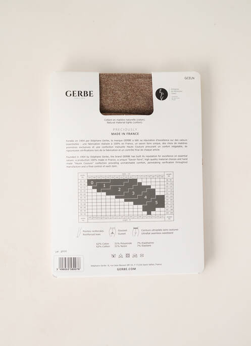 Collants beige GERBE femme