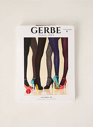 Collants stretch rouge GERBE femme